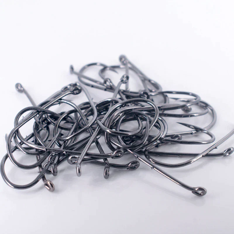 50pcs Double-backed 6/0 High Carbon Fishing Hooks - Image 5