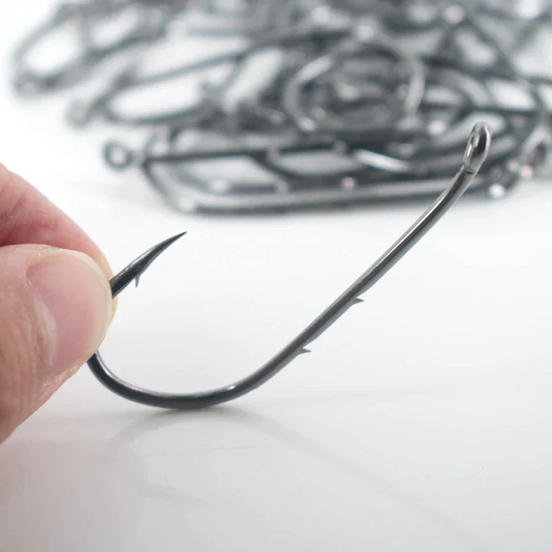 50pcs Double-backed 6/0 High Carbon Fishing Hooks - Image 6