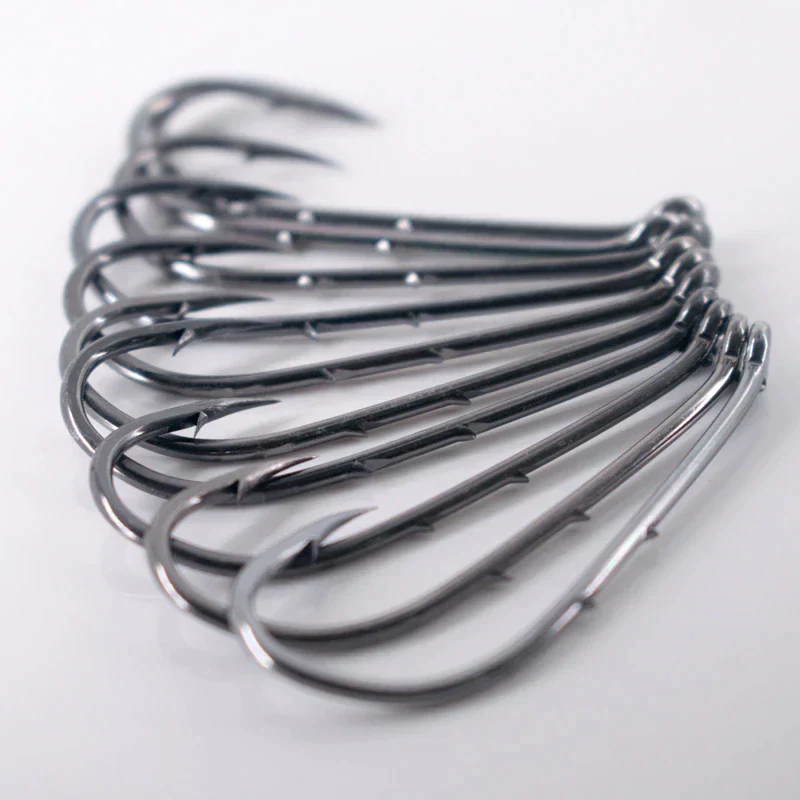 50pcs Double-backed 6/0 High Carbon Fishing Hooks - Image 7