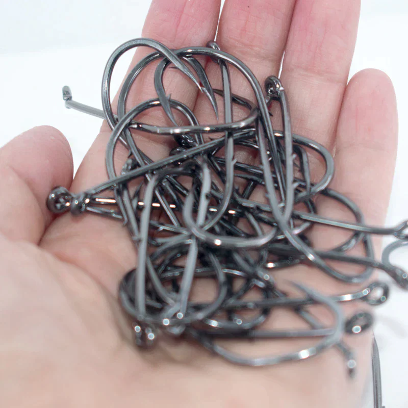 50pcs Double-backed 6/0 High Carbon Fishing Hooks - Image 8