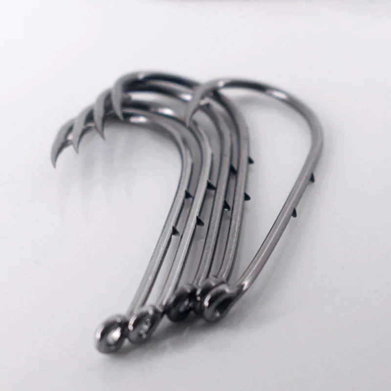 50pcs Double-backed 6/0 High Carbon Fishing Hooks - Image 9