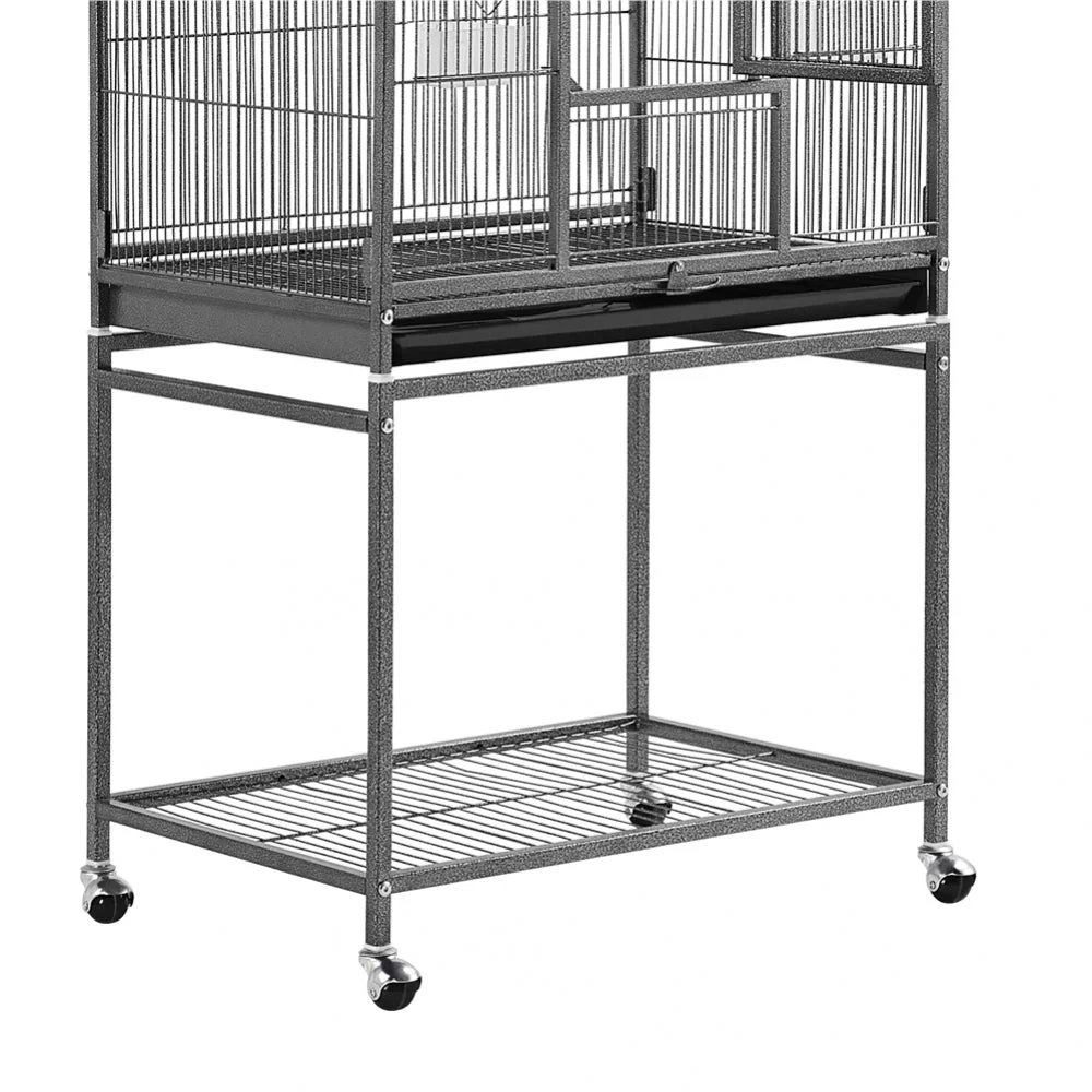 54’’H Mobile Large Parrot Cage w/ Stand - Image 10