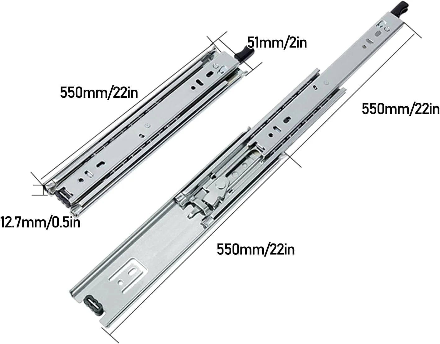 550mm Drawer Slides Runner - Image 3