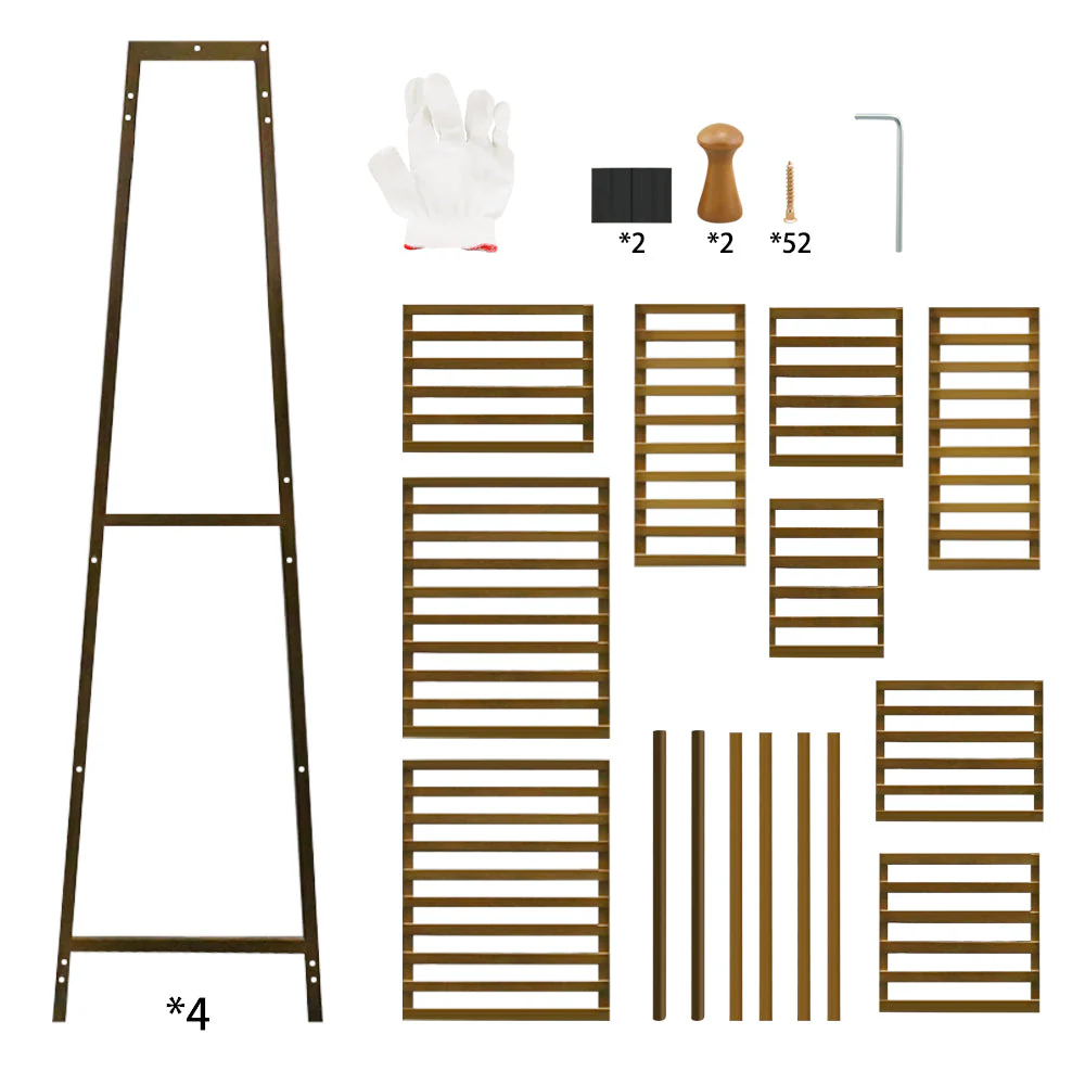Bamboo Wardrobe Clothes Rack - Image 5