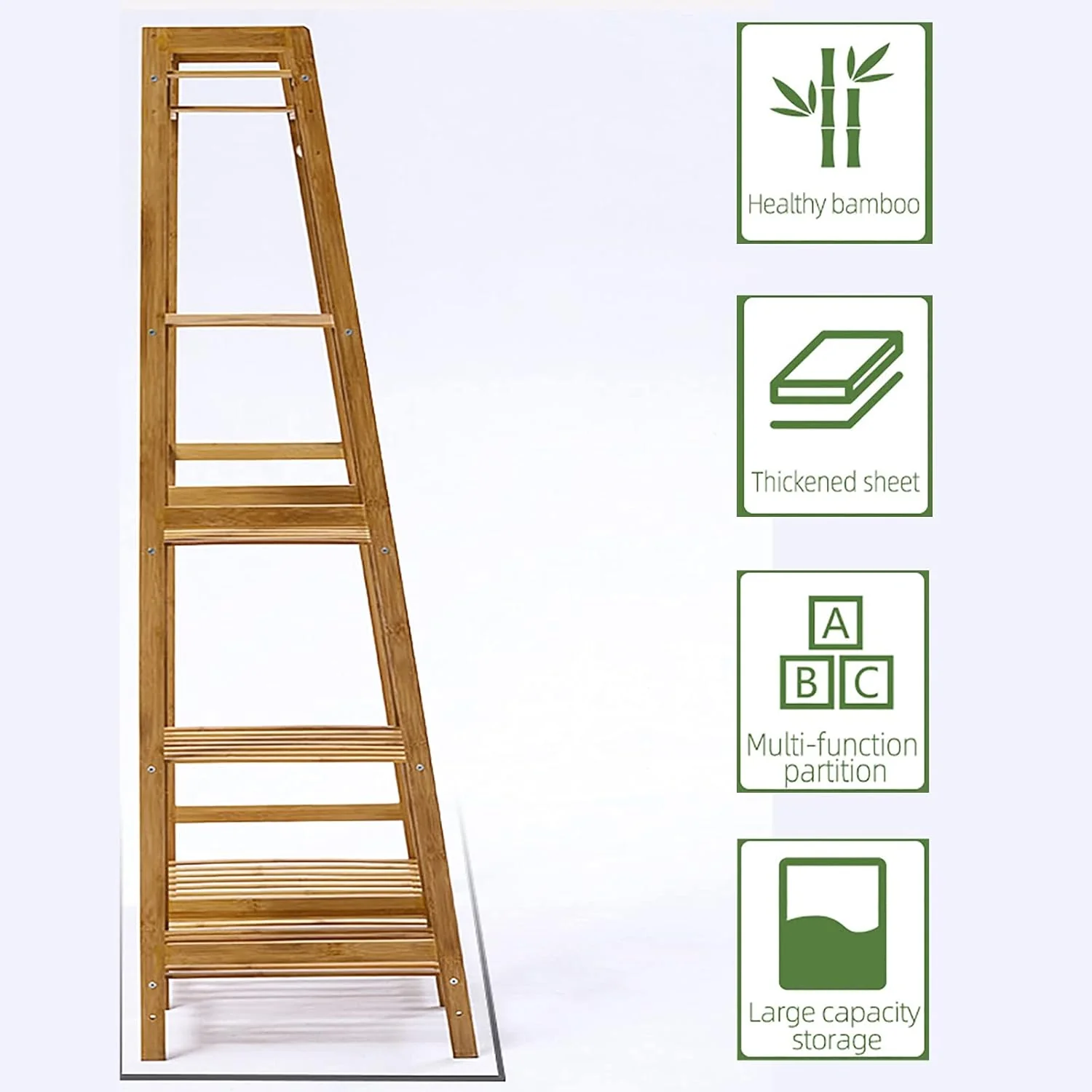 Bamboo Wardrobe Clothes Rack - Image 8