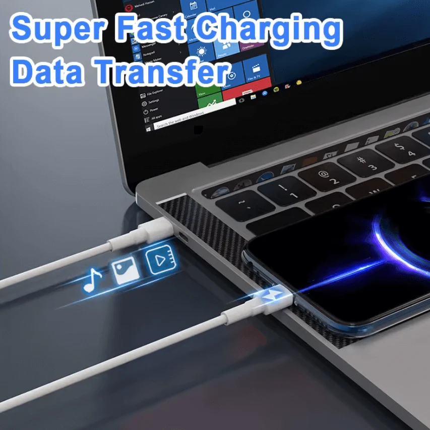 5A 100W USB-C to USB-C Cable – Super Speed Fast Charging & Data Sync - Image 5
