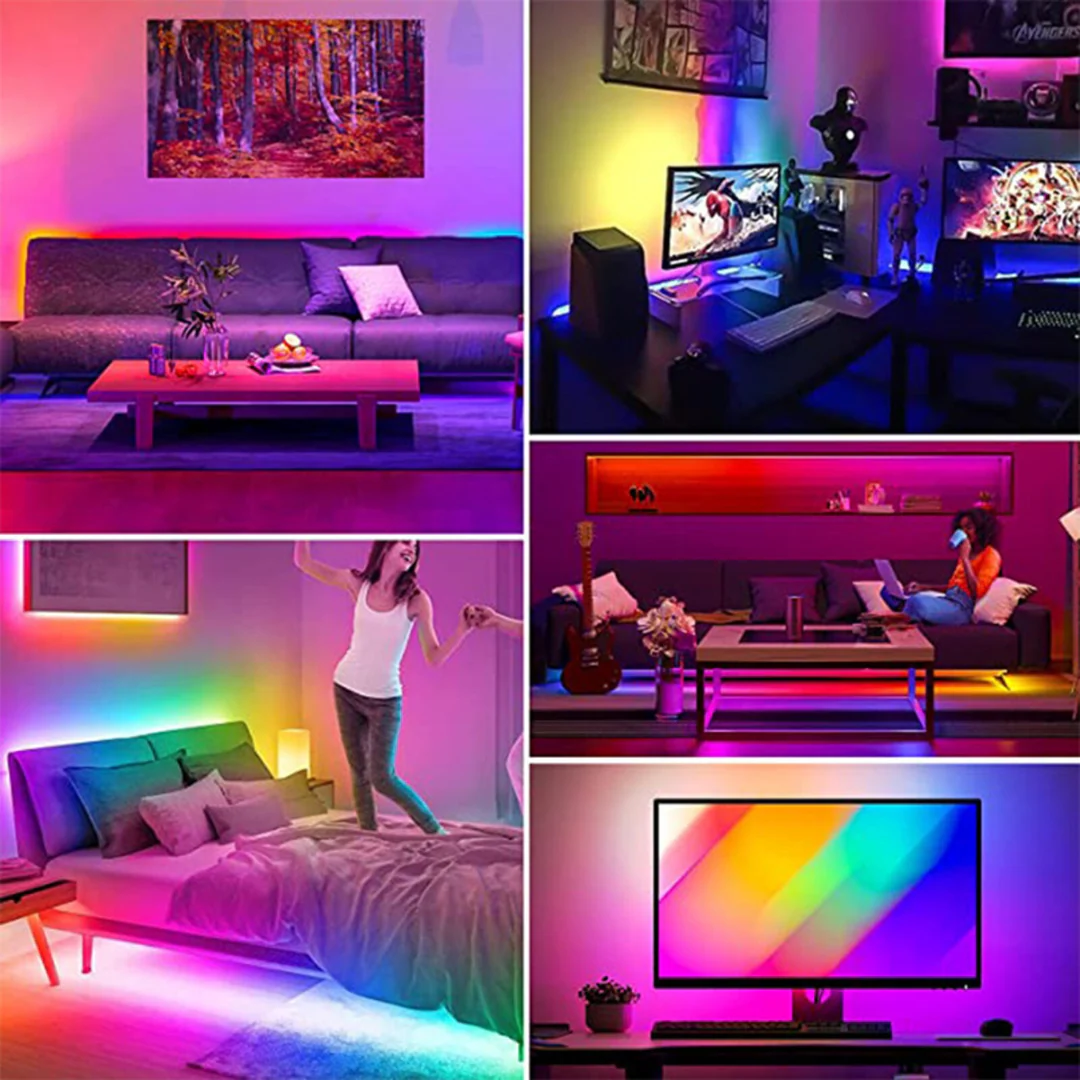 5m LED Strip Light 5050 RGB Bluetooth Control - Image 7