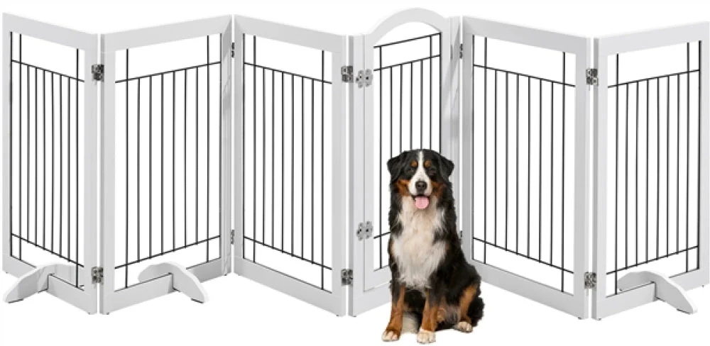 6-Panel Pet Puppy Safety Fence with 3 Support Feet - Image 5