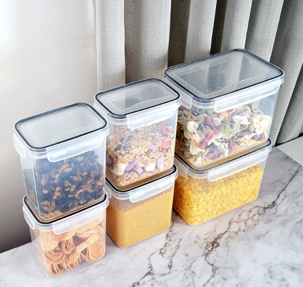 6 Pcs Plastic Food Storage Containers with Airtight Lids - Leakproof & Freezer - Image 5