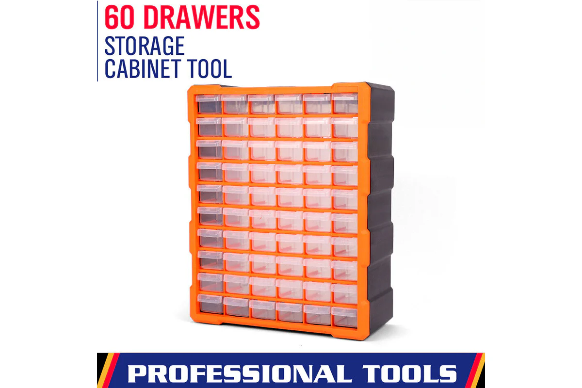 60 Drawer Workshop Tool Storage - Storage Bin Rack - Image 13