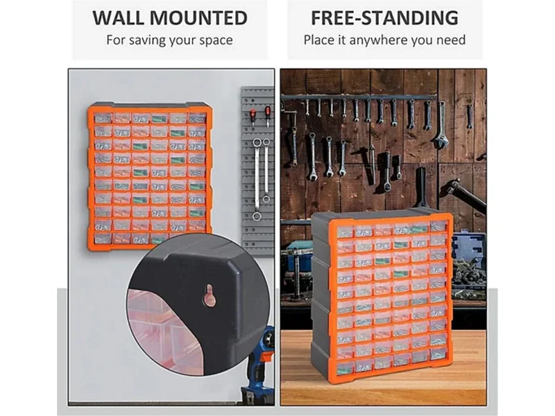 60 Drawer Workshop Tool Storage - Storage Bin Rack - Image 3