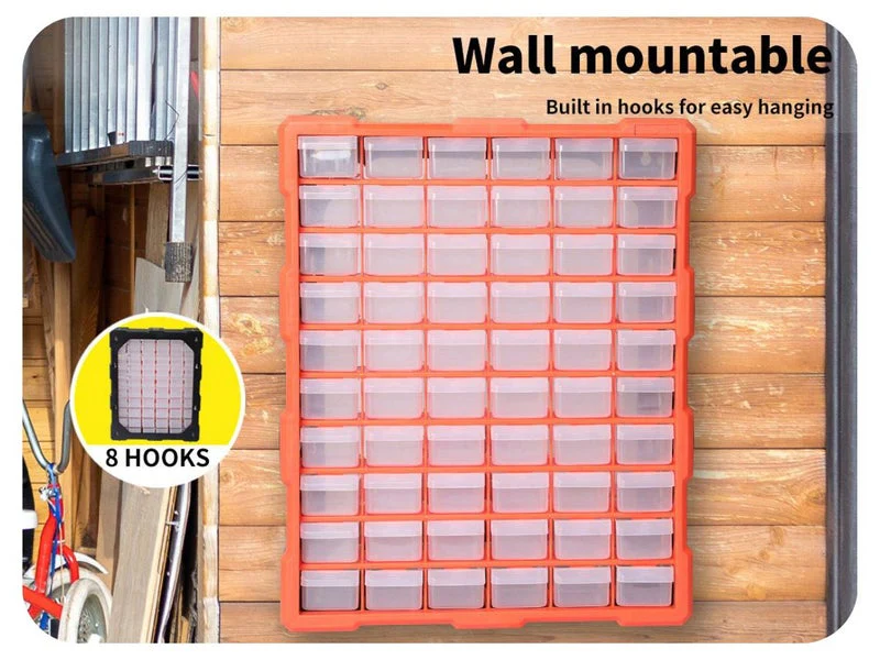 60 Drawer Workshop Tool Storage - Storage Bin Rack - Image 7