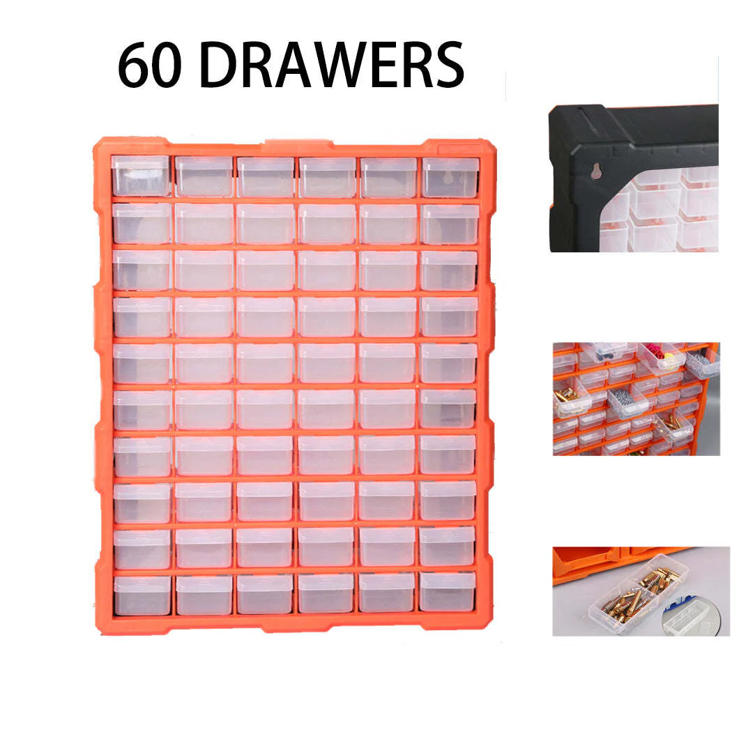 60 Drawer Workshop Tool Storage - Storage Bin Rack - Image 8