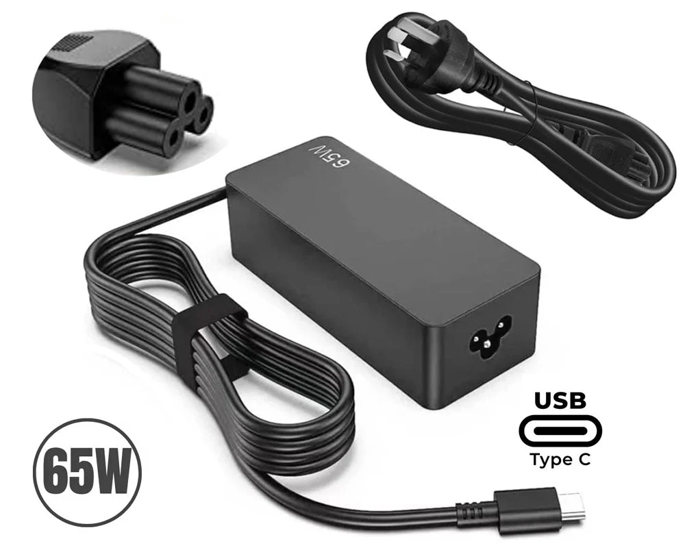 65W Lenovo Laptop Replacement Charger USB C - Fast USB C 65W Lenovo Laptop Charger