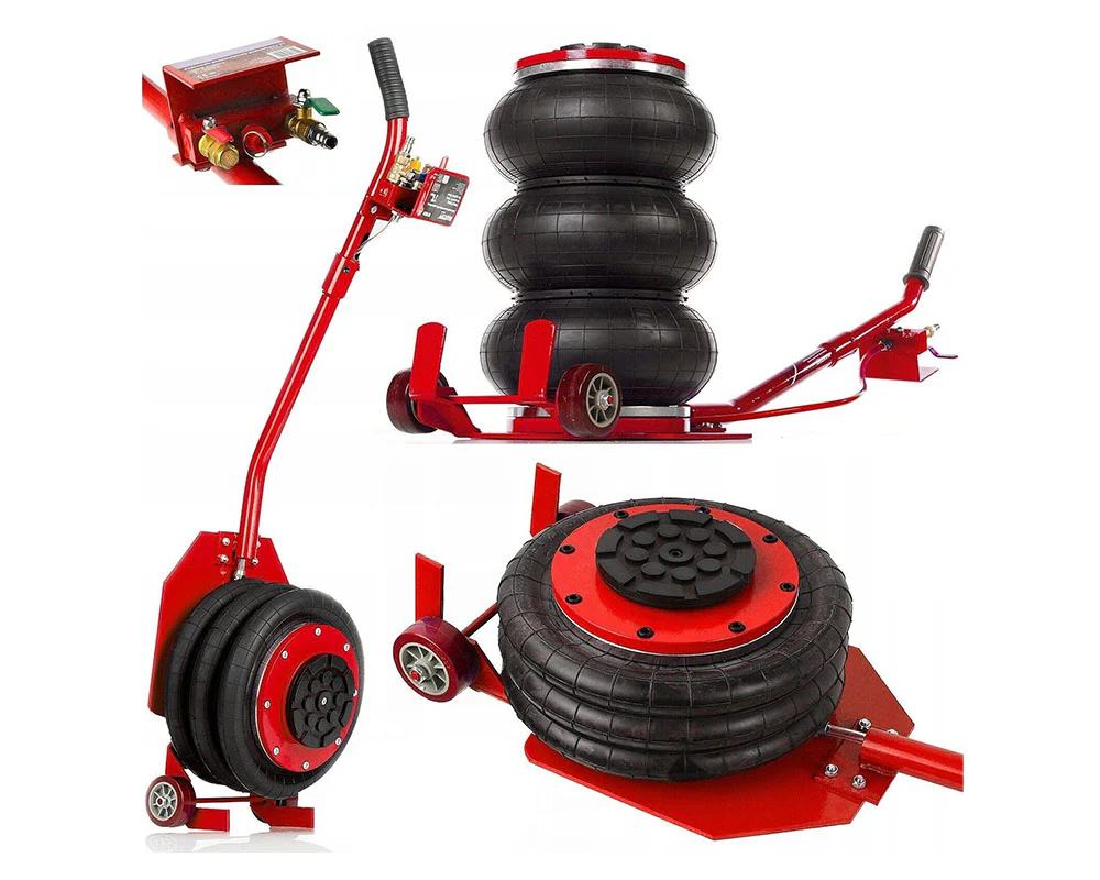 6600 LBS Triple Bag Air Lift Jack Pneumatic Vehicle Car Lifting Compressed Tool - Image 9