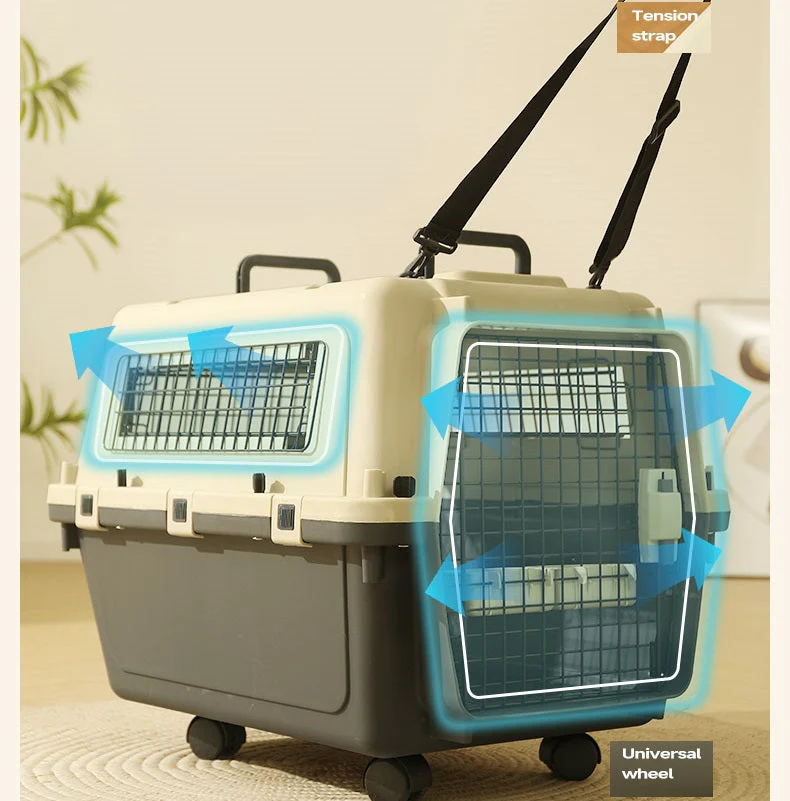 67CM Plastic Airline Travel Cage/Carrier/Crate - Image 2