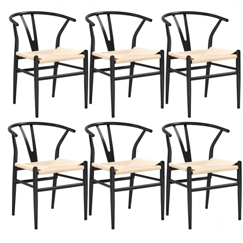 6pcs Weave Dining Chairs - Image 2