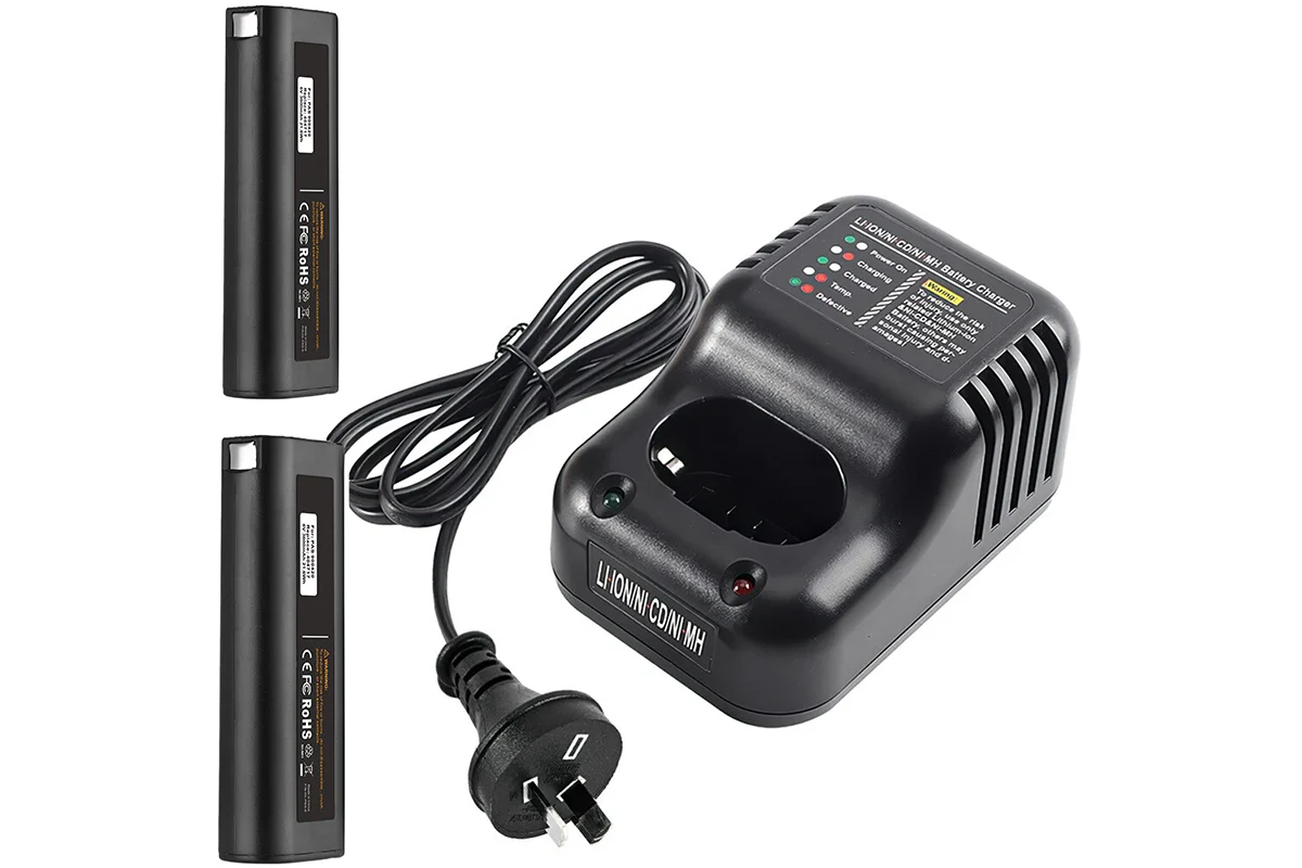 Paslod Battery Charger with 2 Batteries 2AH Aftermarket - Image 2