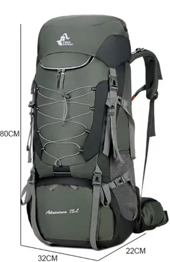 75L Camping & Hiking Backpack – Outdoor Travel Mountaineering Pack with Rain Cover - Image 8