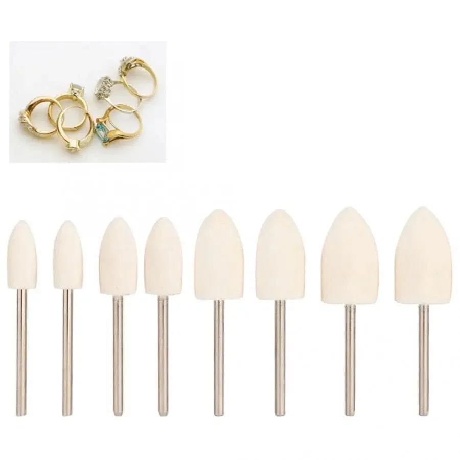 8 Piece Conical Head Polishing Bits - Image 4
