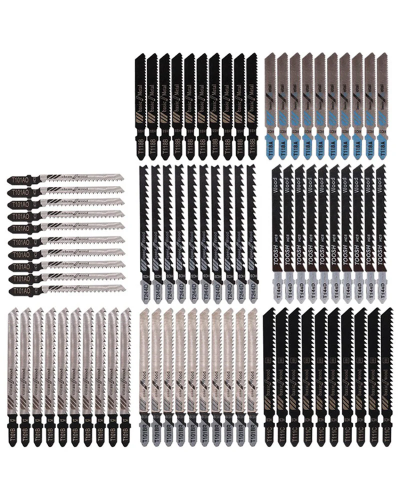 80Pcs WOOD Jig Saw Blades Wood Fast Cutting Reciprocating Set - Image 2