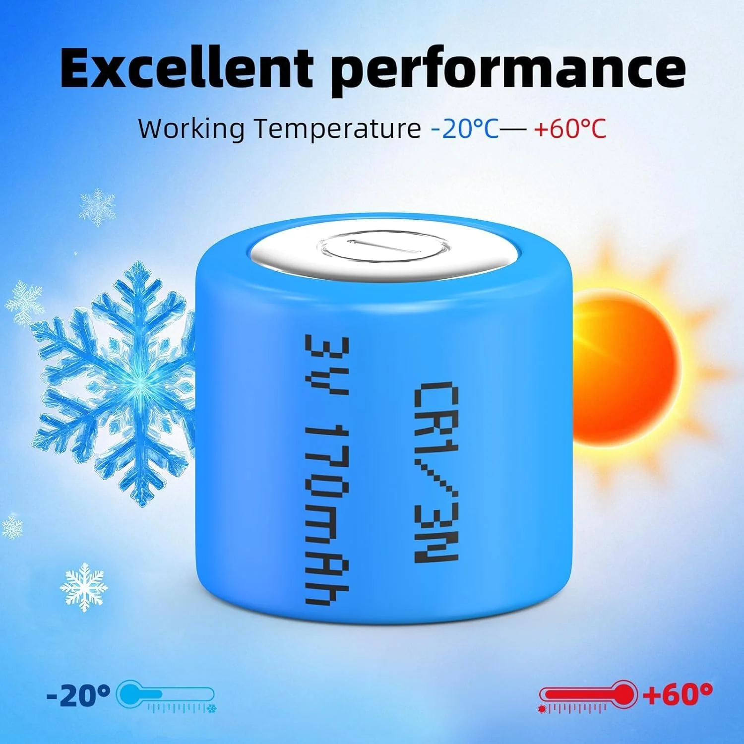8PCS CR1/3N Lithium Battery 2L76, K58L, DL1/3N, 5018LC, CR11108, CR1/3N, CR13N - Image 3