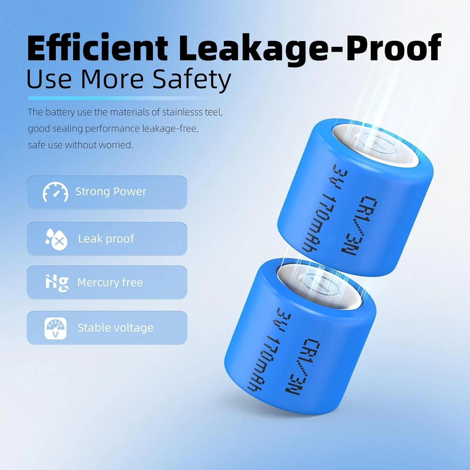 8PCS CR1/3N Lithium Battery 2L76, K58L, DL1/3N, 5018LC, CR11108, CR1/3N, CR13N - Image 8