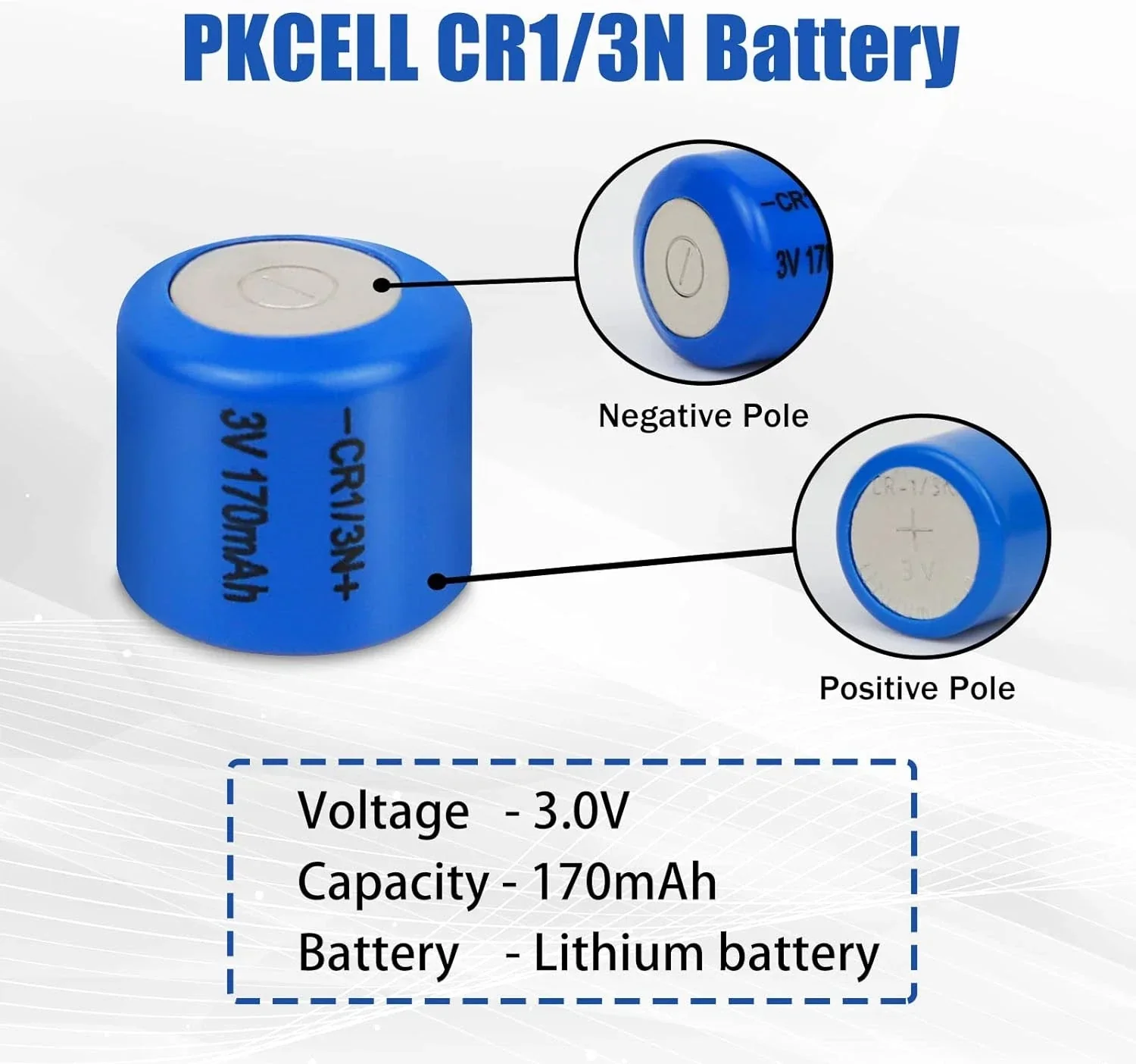 8PCS CR1/3N Lithium Battery 2L76, K58L, DL1/3N, 5018LC, CR11108, CR1/3N, CR13N - Image 9