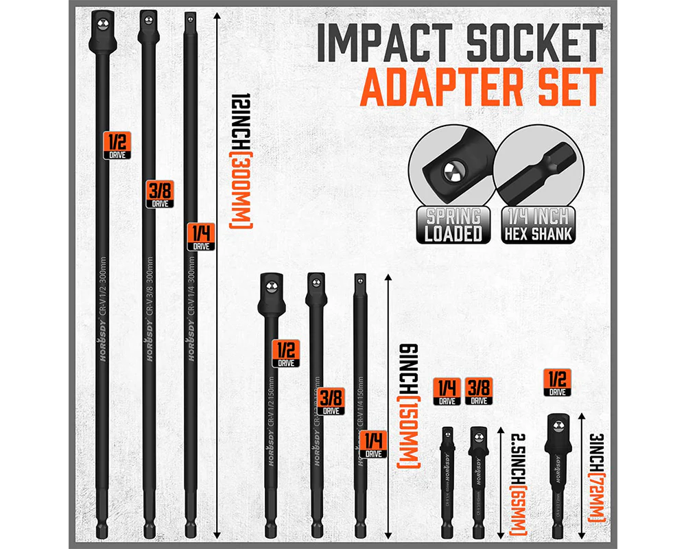 9-Piece Impact Drill Socket - Image 4