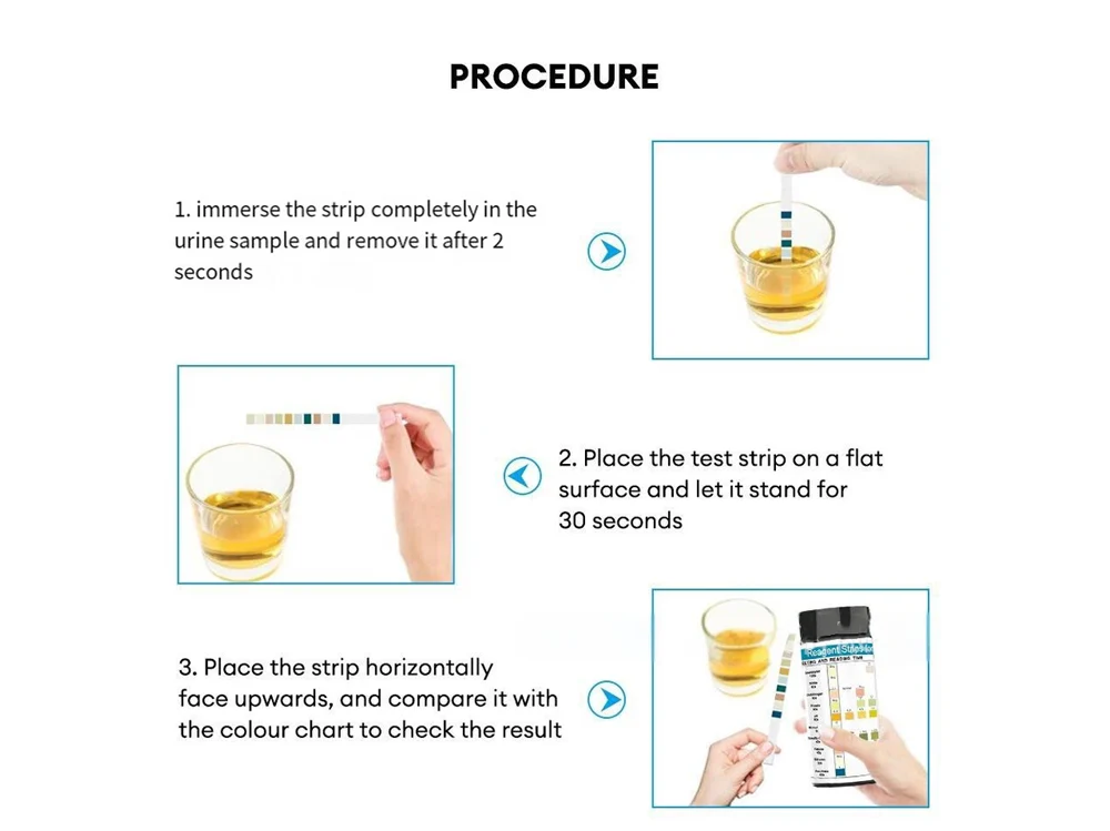 Urine PH Test Strips Protein Ketone Testing Strip - Image 9
