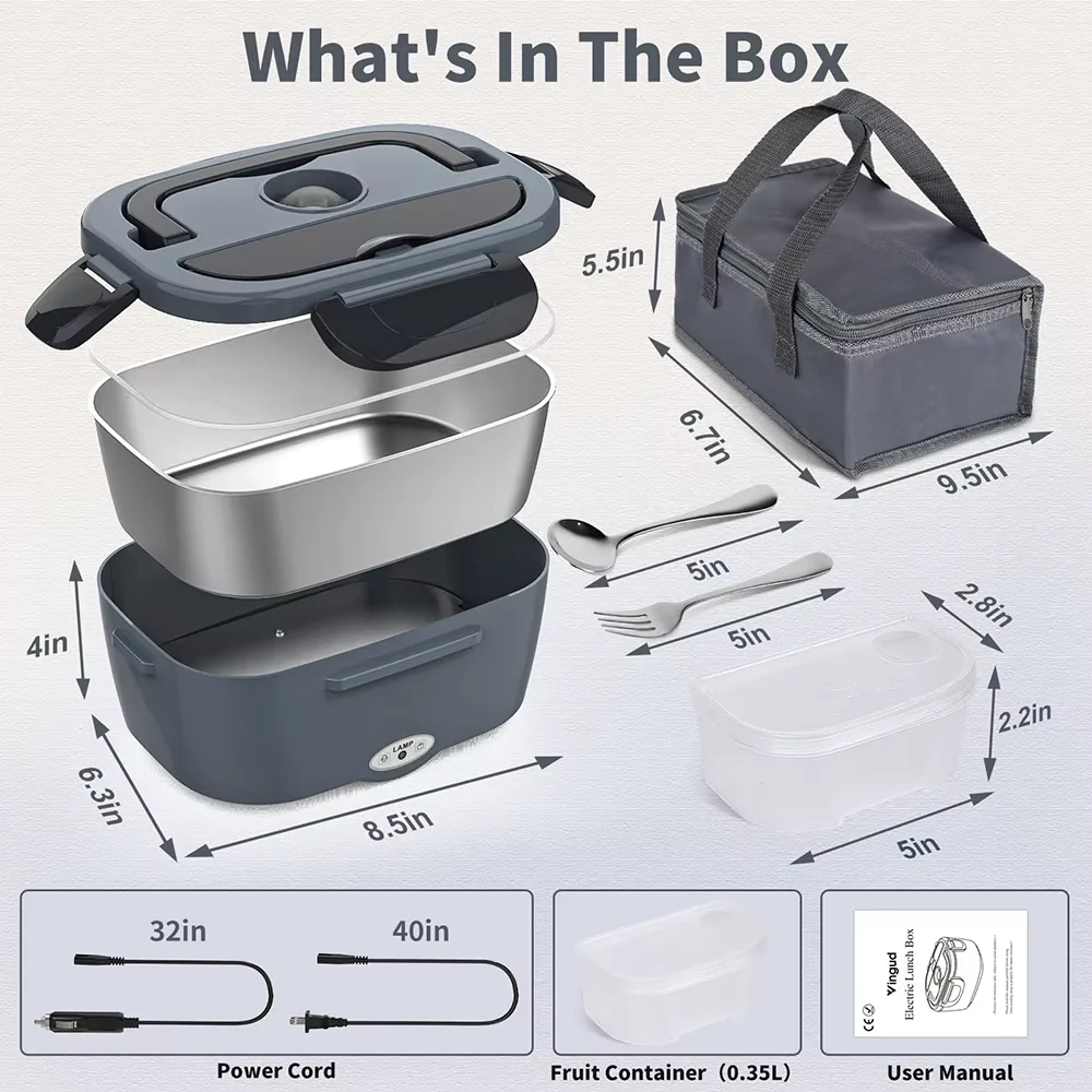 Electric Heating Lunch Box 1.5L - Image 5