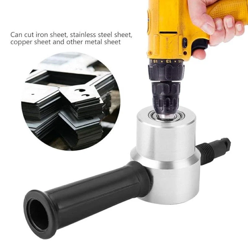 Adjustable Double Head Sheet Metal Nibbler Cutter Cutting Power Drill Attachment - Image 2