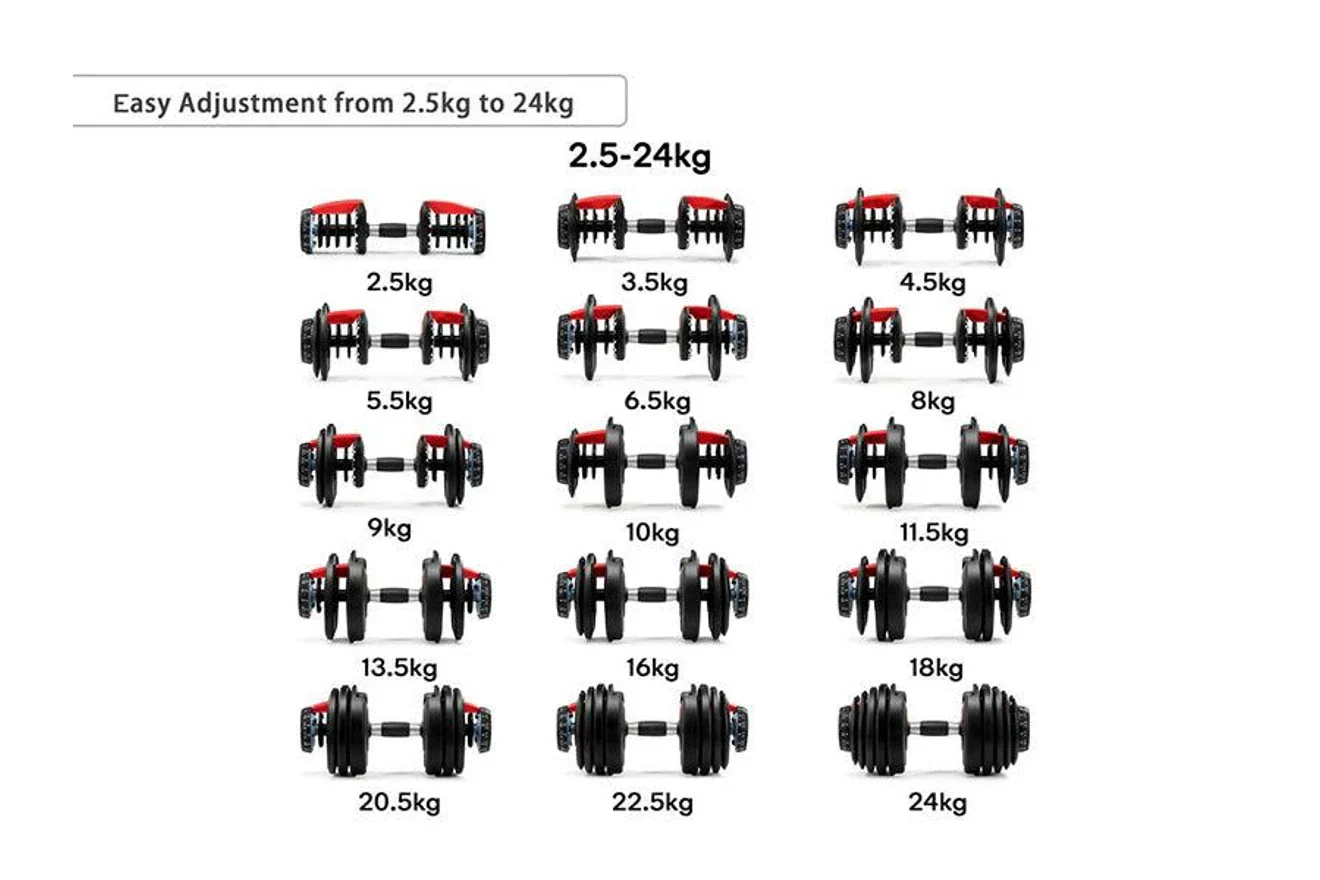 Adjustable dumbbells 24Kg - Image 12