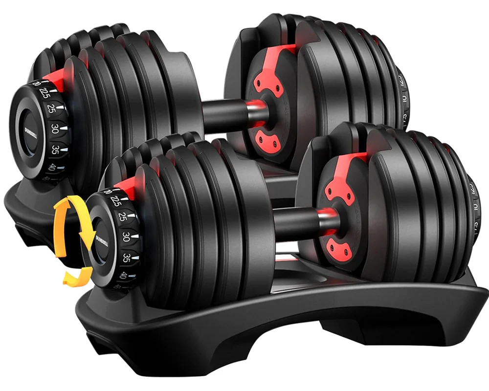 Adjustable Dumbbells 24Kg Pair - Image 8
