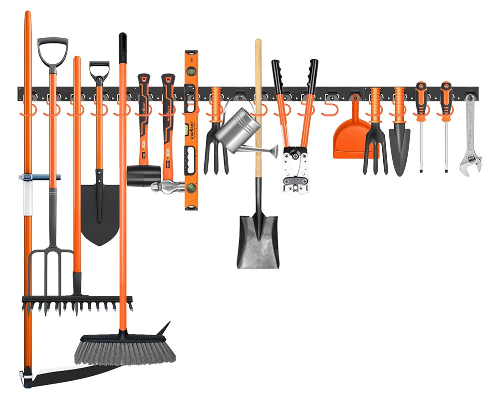 Adjustable Garden Storage System Wall Mount Tool Organiser - Image 2