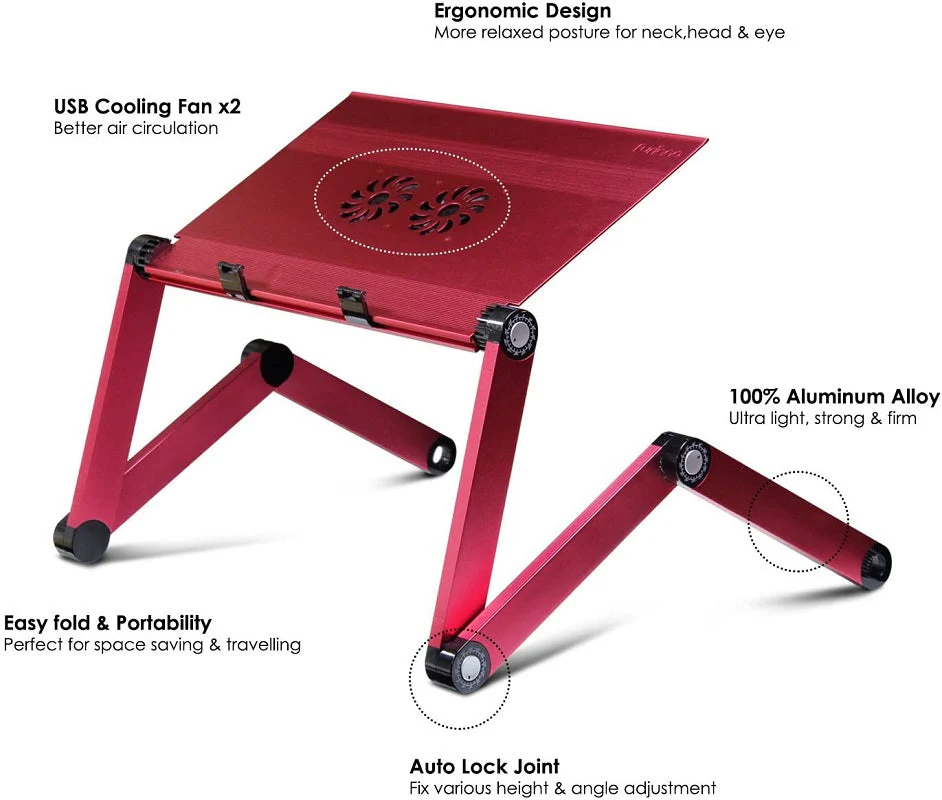 Adjustable Laptop Stand with Mouse Pad - Image 4