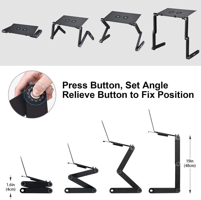 Adjustable Laptop Stand with Mouse Pad - Image 6
