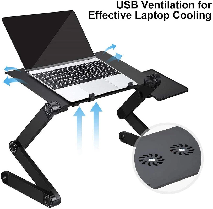 Adjustable Laptop Stand with Mouse Pad - Image 7