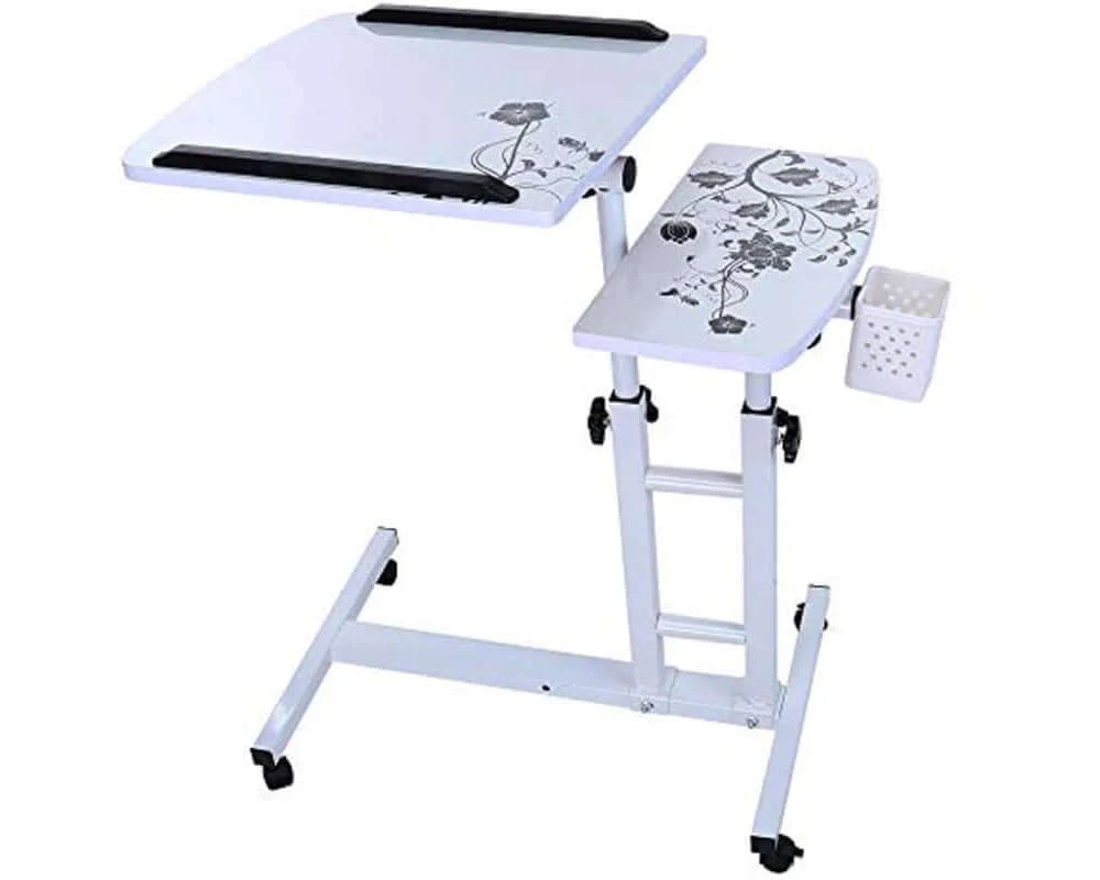 Adjustable Laptop Table Desk Stand with Wheels - Image 8