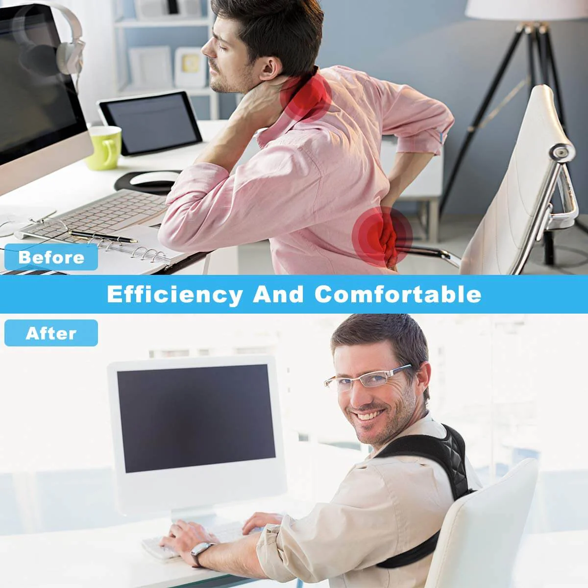 Adjustable Posture Corrector Back Support XL - Image 2