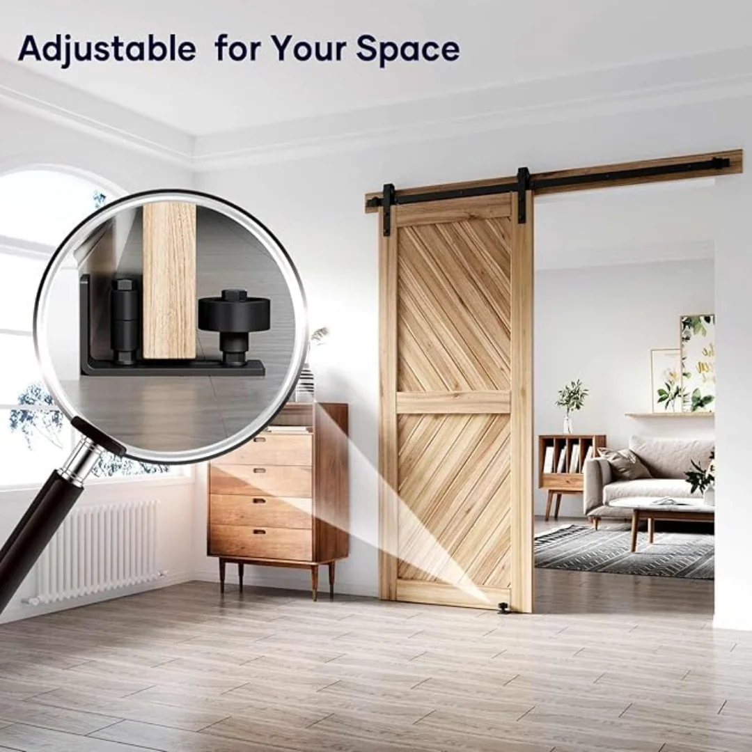 Adjustable Sliding Barn Door Floor Guide Roller - Image 5