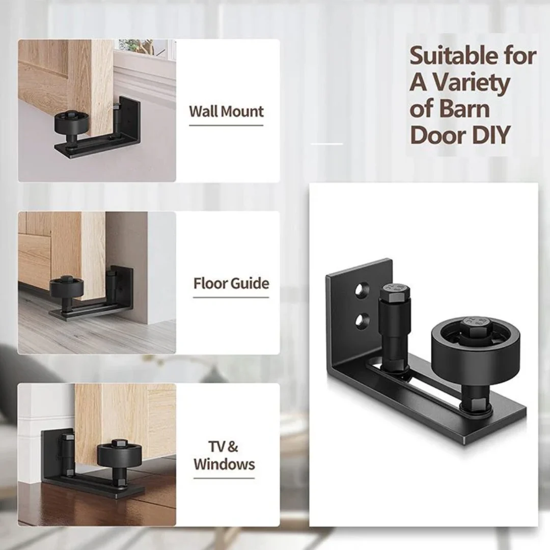 Adjustable Sliding Barn Door Floor Guide Roller - Image 7