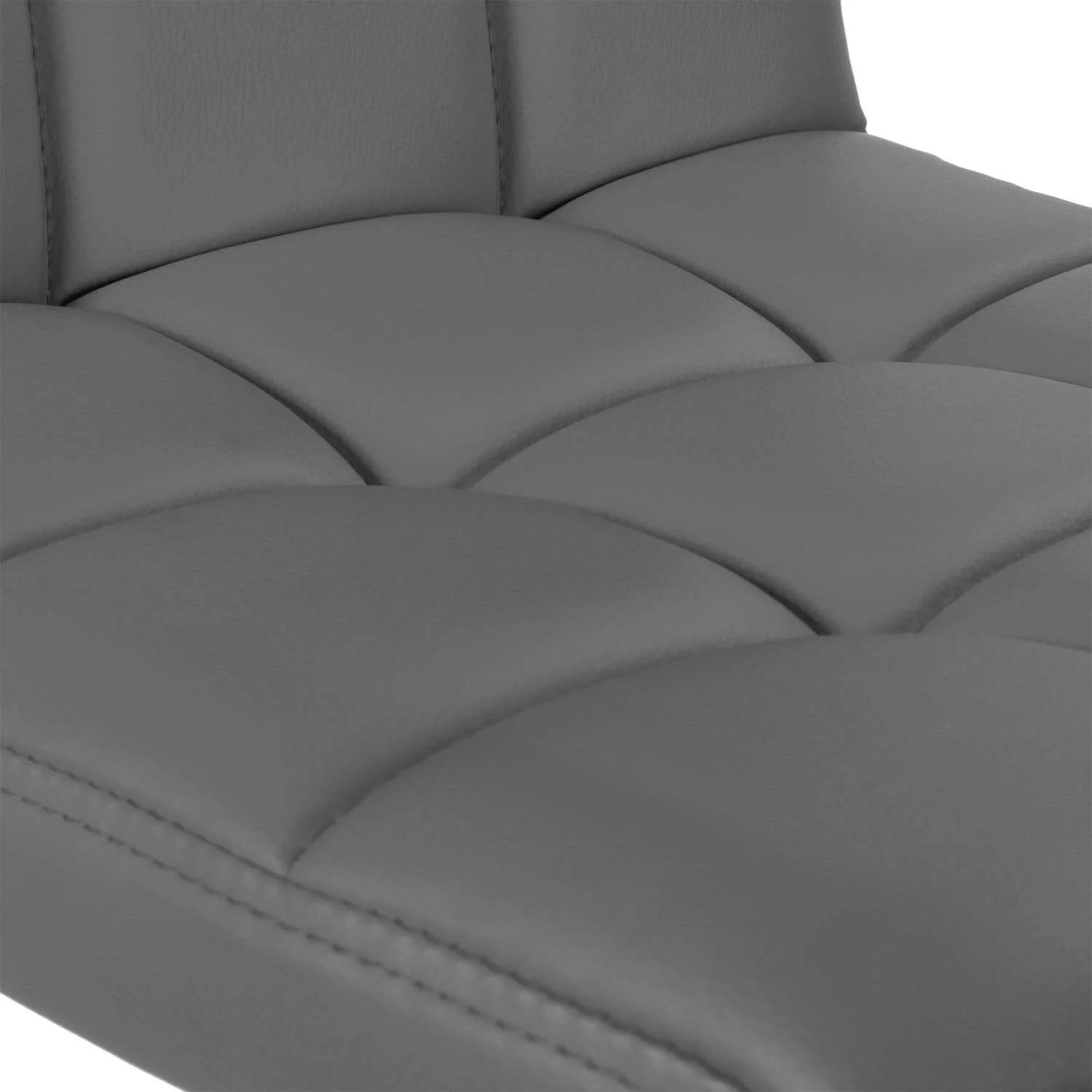 Adjustable Swivel Armless Bar Stools With Pu Leather - Image 5