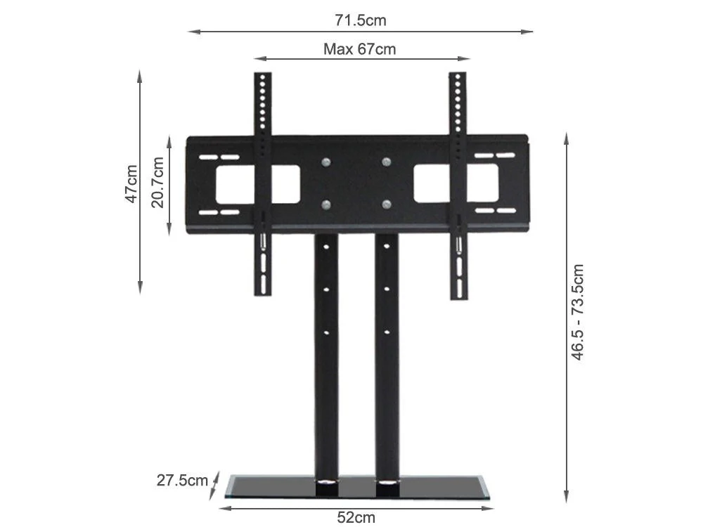 Adjustable TV Stand TV Bracket Height Adjustable - Image 4