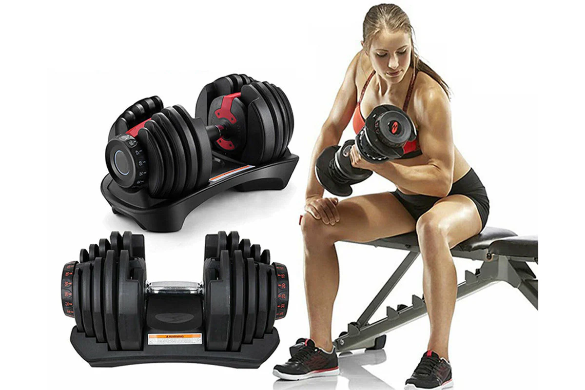 Adjustable Weights Dumbbell Set 24Kg Pair - Image 2
