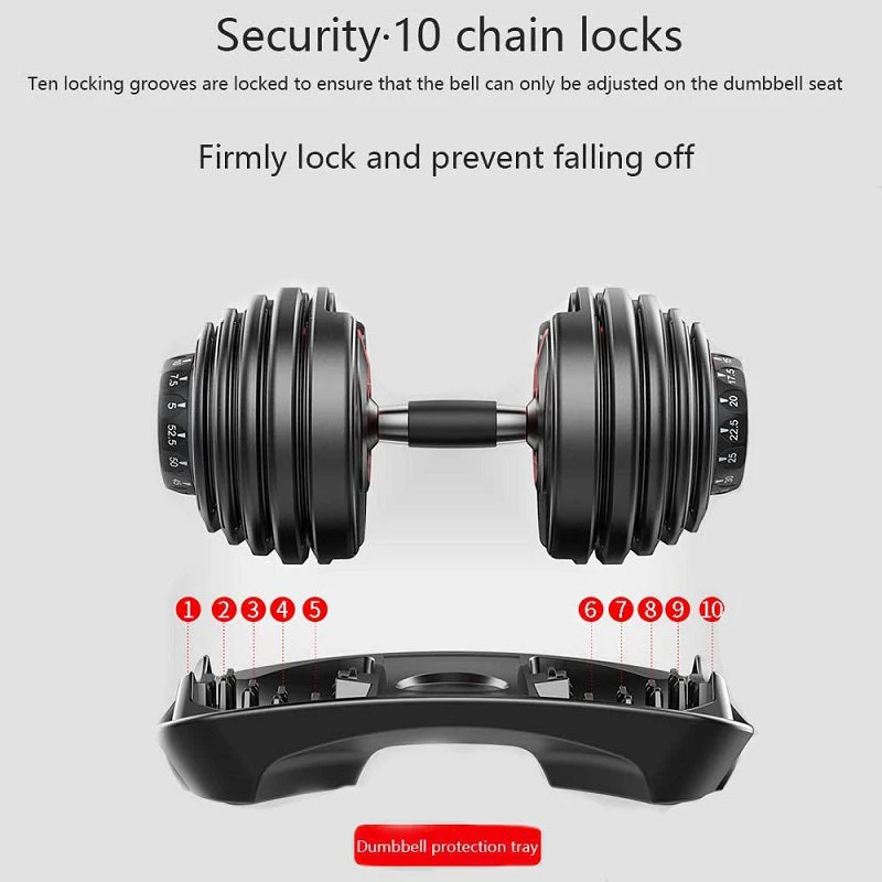 Adjustable Weights Dumbbell Set 24Kg Pair - Image 6