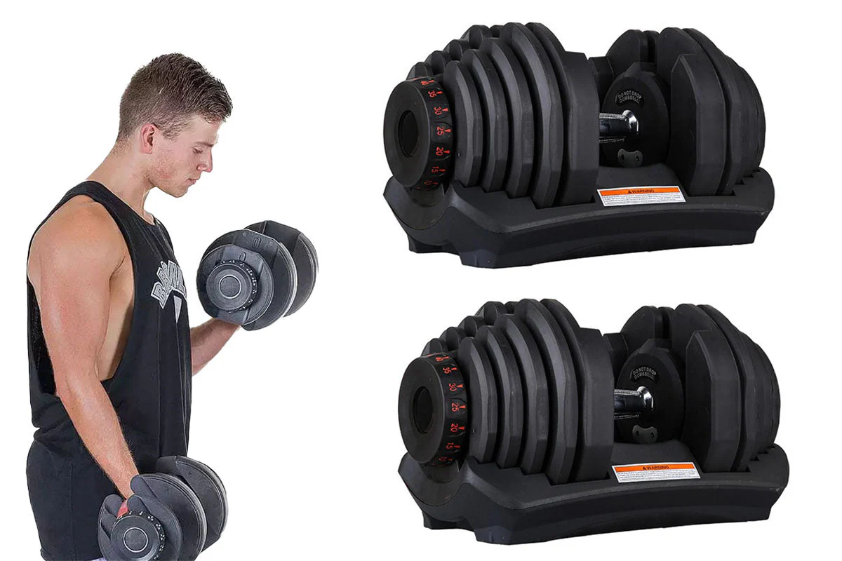 Adjustable Weights Dumbbell Set 40Kg Pair - Image 3