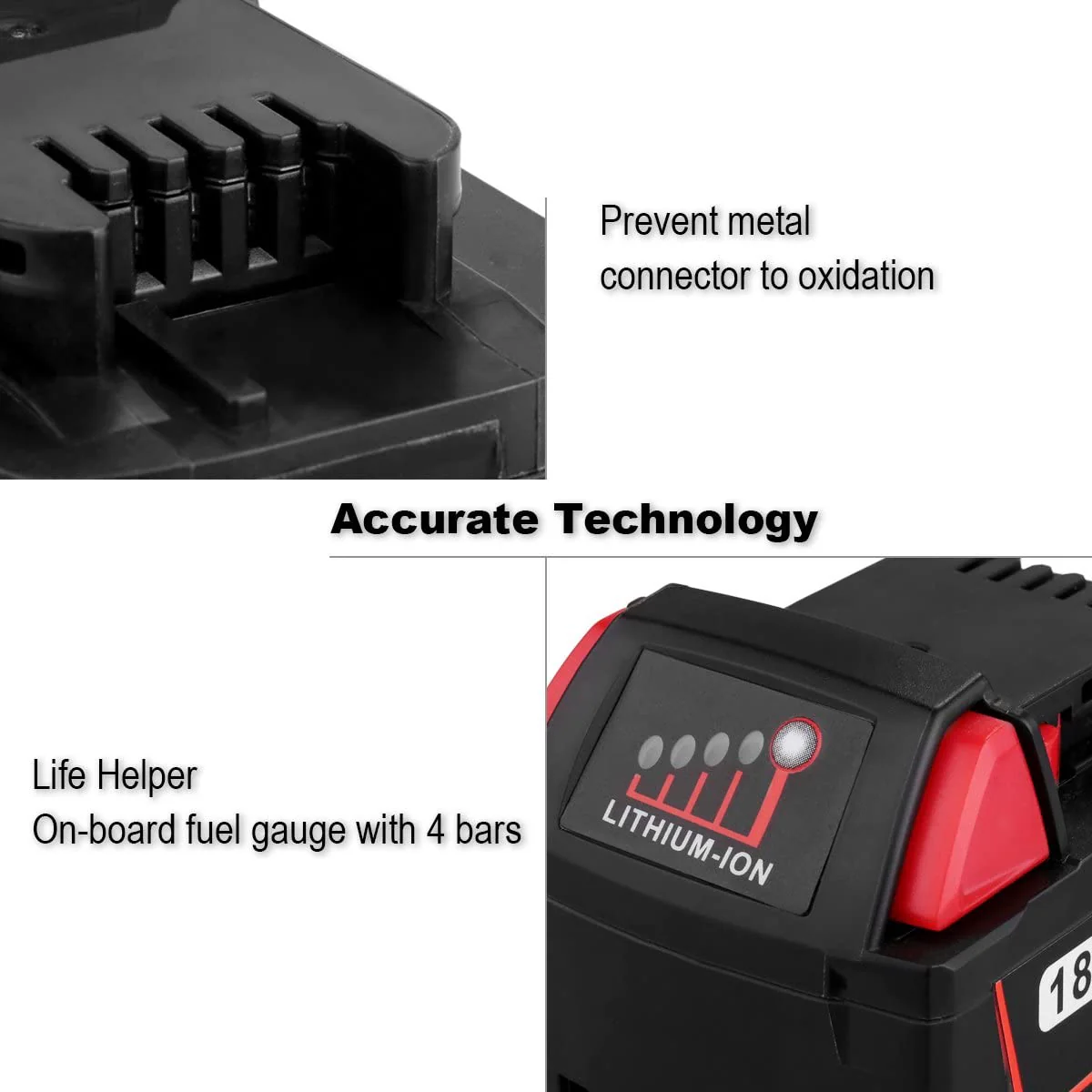 Aftermarket Milwaukee M18 18V 6.0Ah Battery - Image 5