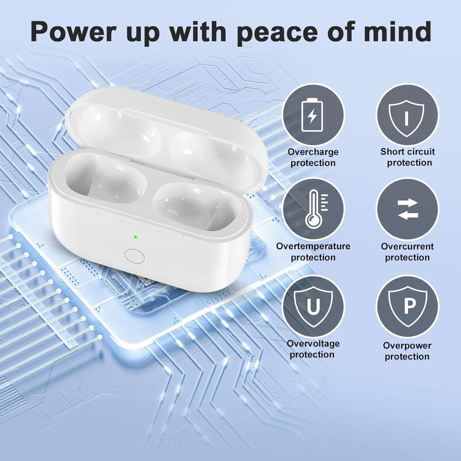 Airpod Pro Charging Case Replacement Wireless Charging Case for Airpods Pro 1 / Pro 2 - Image 8