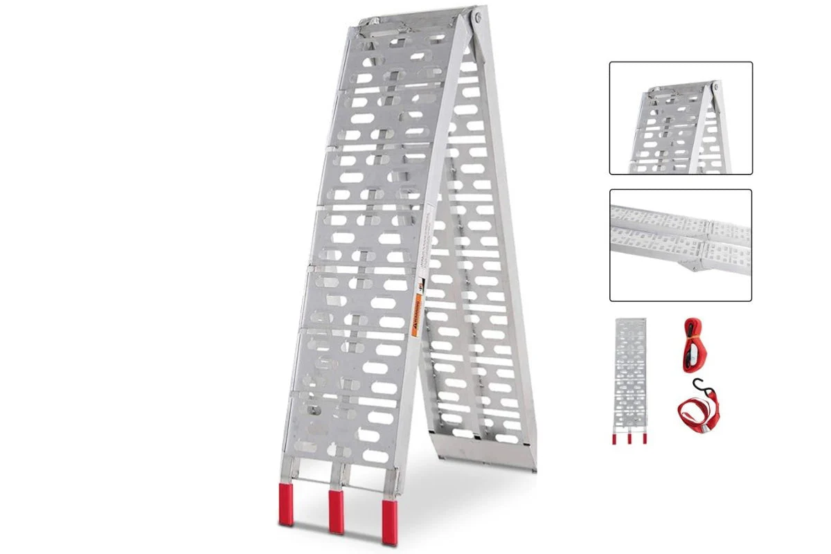 Aluminum Folding Ramp ATV Mower Loading Ramp - Image 2